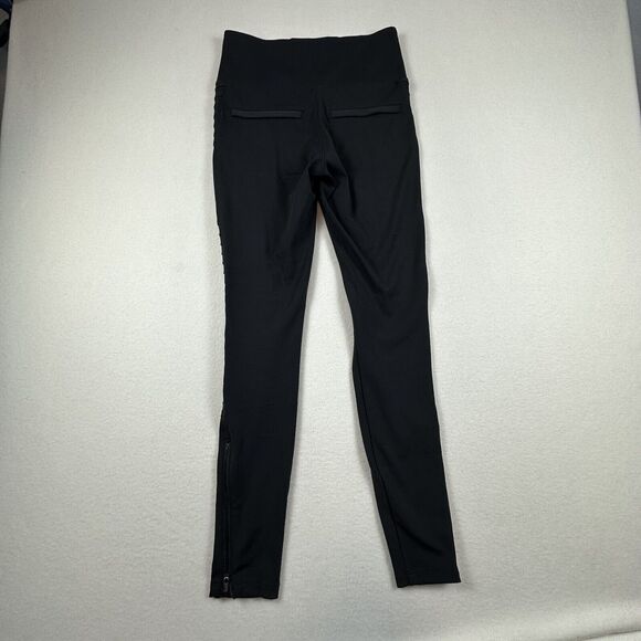 Athleta Pants Womens Small Black DELANCEY MOTO TIGHT Pant Stretch Pull On - Picture 8 of 14